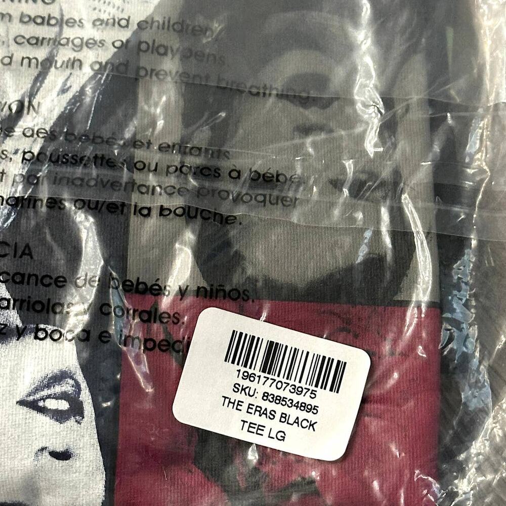 Taylor Swift Eras Tour Black Shirt - Picture 4 of 6